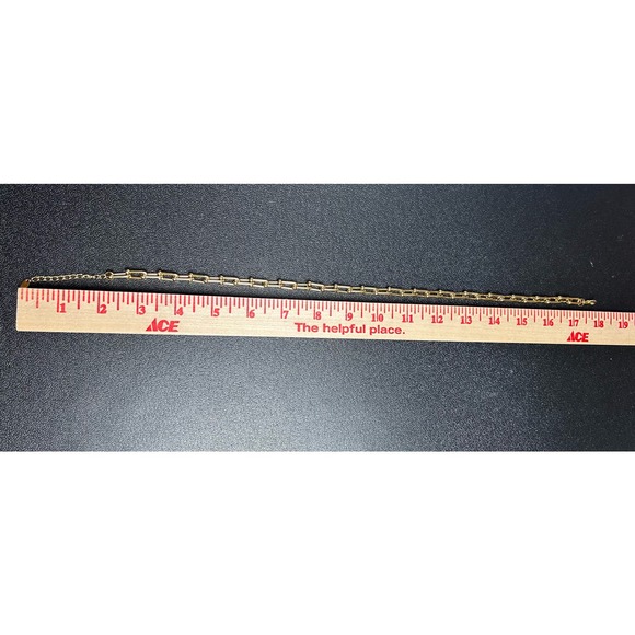 Gold U-Shaped Link Chain Necklace Chunky Horseshoe Stainless Steel Layering - Picture 3 of 3